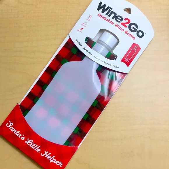 Refillable foldable wine bottle - Picture 1 of 3